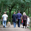 Family walking in Sherwood